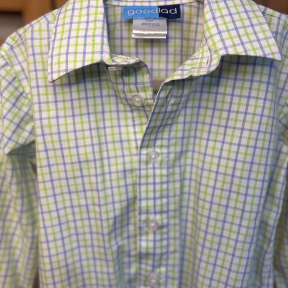 Good Lad Boys Dress Shirt & Argyle Sweater Vest Set Size 2 - Picture 7 of 8